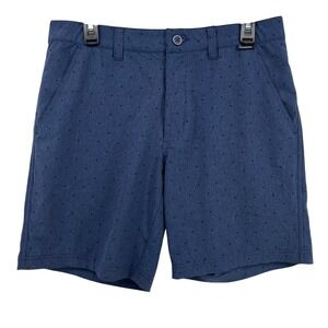 Swannies Golf Shorts Blue Micro Dot Pattern Performance Men Size 32